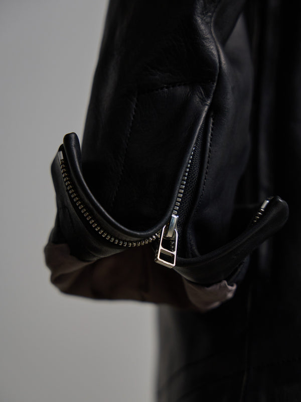 Horse Leather Jacket [BLACK]