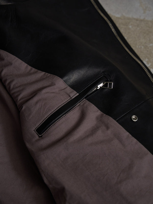 Horse Leather Jacket [BLACK]
