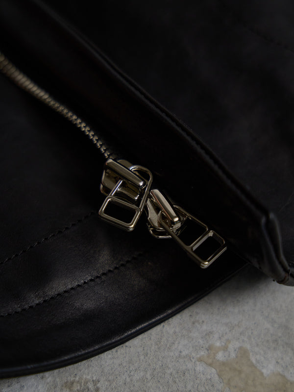 Horse Leather Jacket [BLACK]