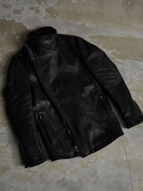 Horse Leather Jacket [BLACK]