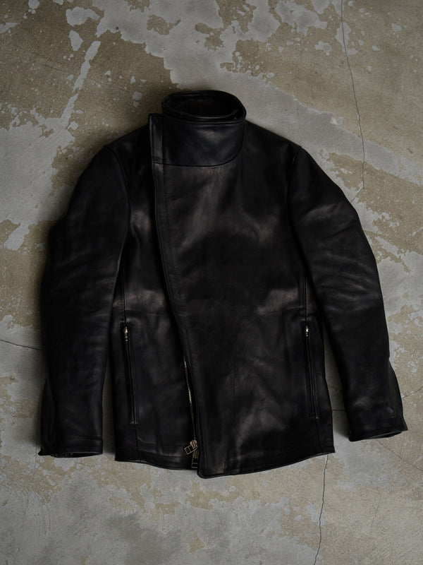 Horse Leather Jacket [BLACK]