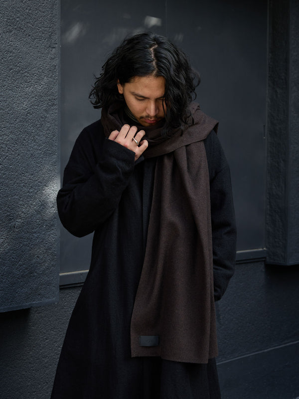 MTR Cashmere Stole [dark brown]
