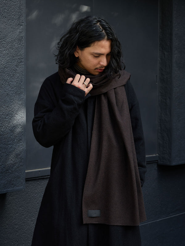 MTR Cashmere Stole [dark brown]