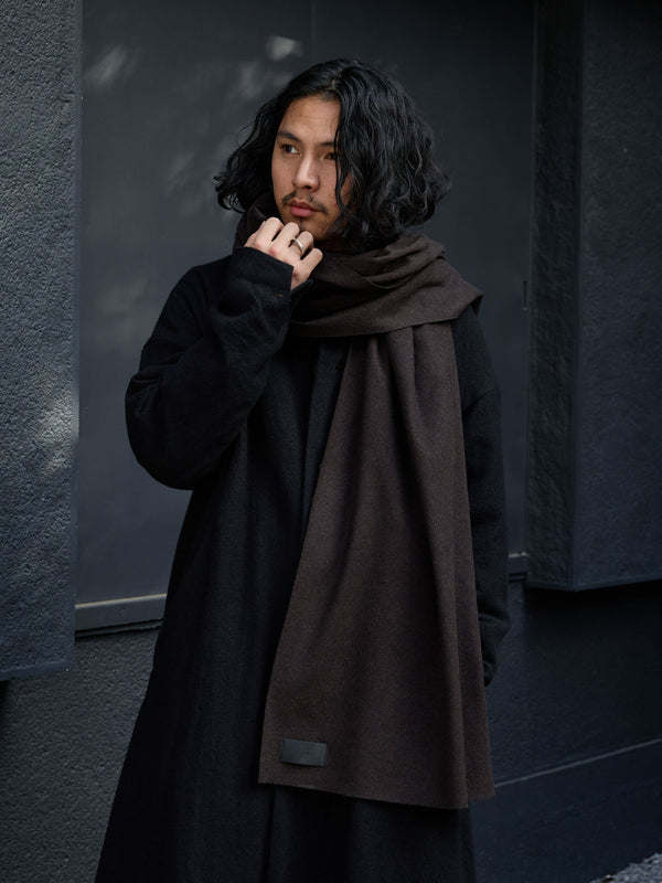 MTR Cashmere Stole [dark brown]
