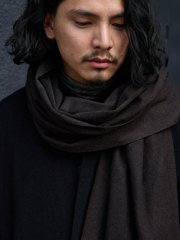 MTR Cashmere Stole [dark brown]
