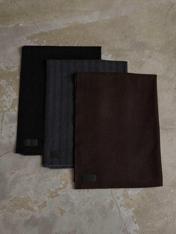 MTR Cashmere Stole [dark brown]