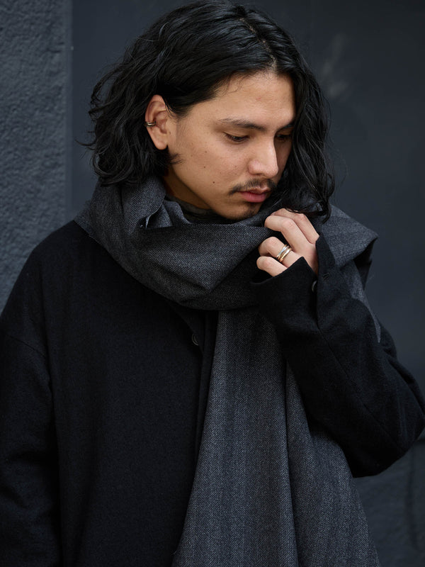 MTR Cashmere Stole [herringbone]