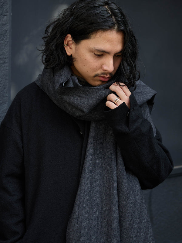 MTR Cashmere Stole [herringbone]