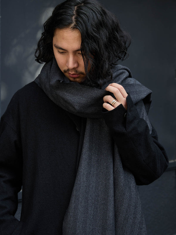 MTR Cashmere Stole [herringbone]