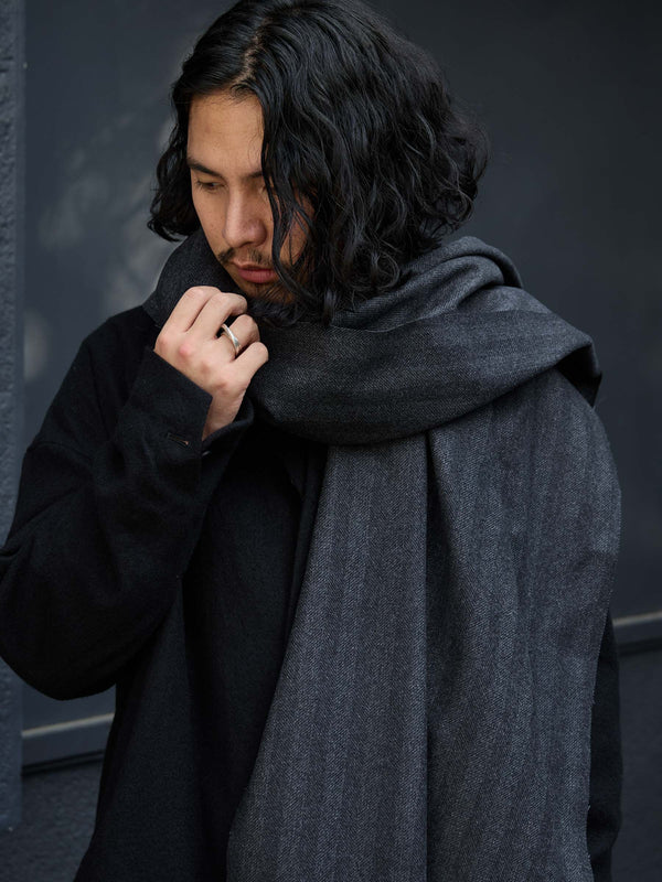 MTR Cashmere Stole [herringbone]