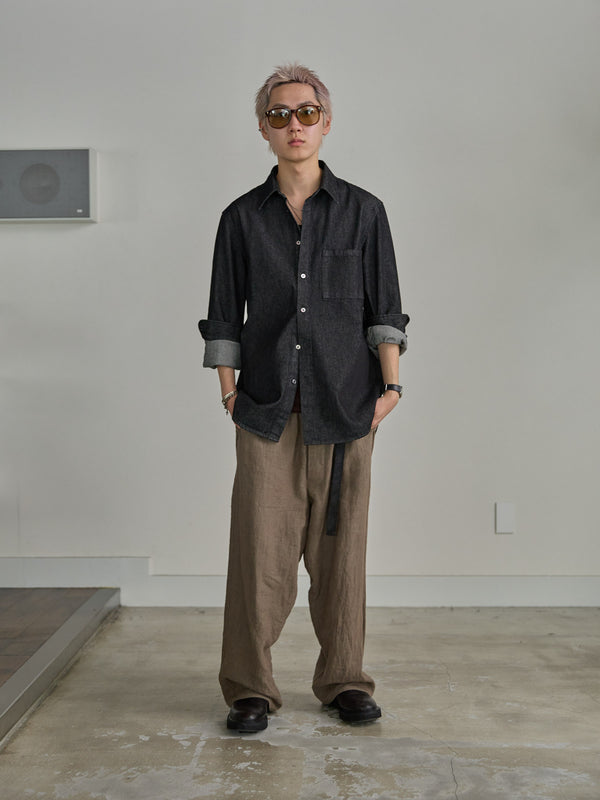 【アーカイブ販売】PGND. / DENIM DRESS SHIRT 002