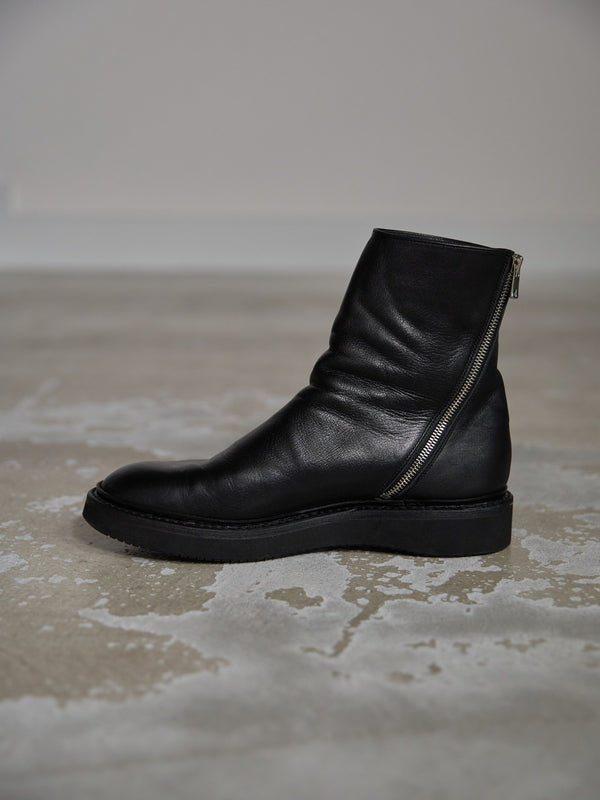 PRY / Excella® Spiral Zip Boots [Cow Leather]
