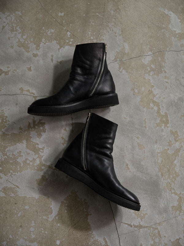 PRY / Excella® Spiral Zip Boots [Cow Leather]