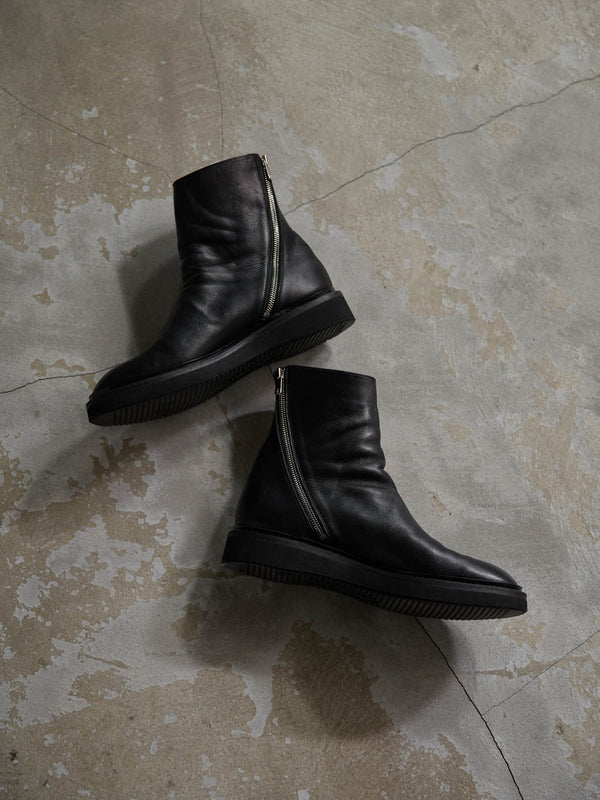 PRY / Excella® Spiral Zip Boots [Cow Leather]