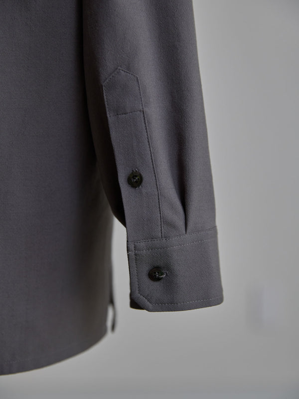 Hooked Vareuse Wool Shirt [BISHU]