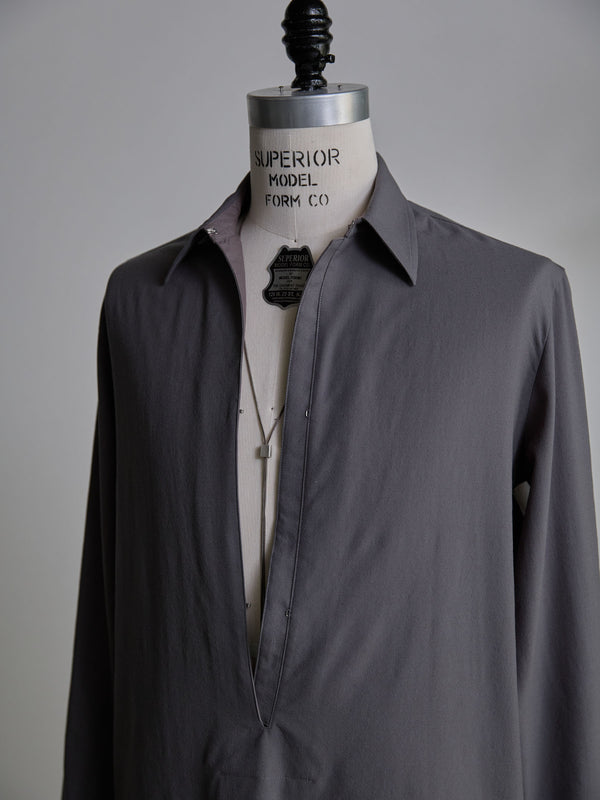 Hooked Vareuse Wool Shirt [BISHU]