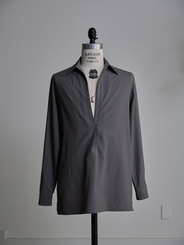 Hooked Vareuse Wool Shirt [BISHU]