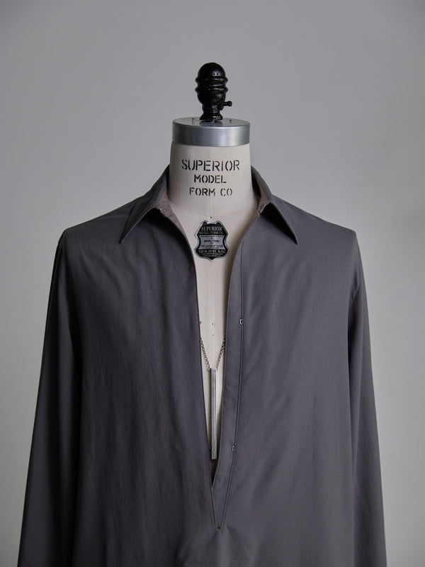 Hooked Vareuse Wool Shirt [BISHU]