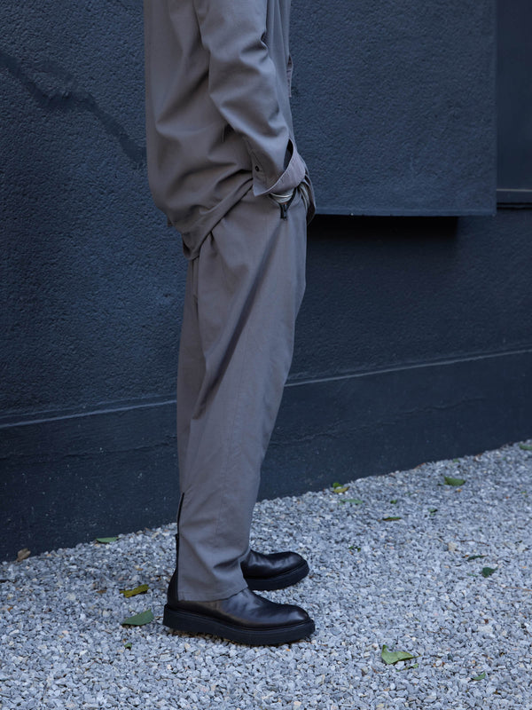 Drawstring Sarouel Zip Pants [BISHU]