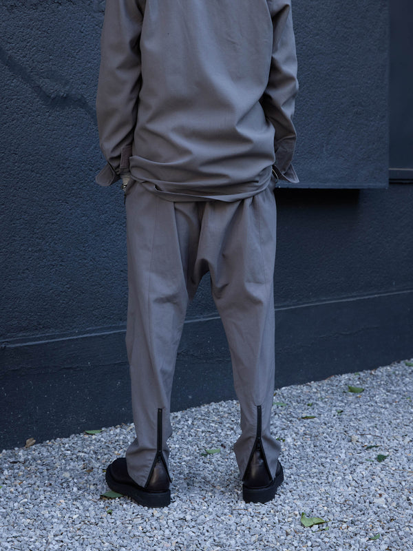 Drawstring Sarouel Zip Pants [BISHU]