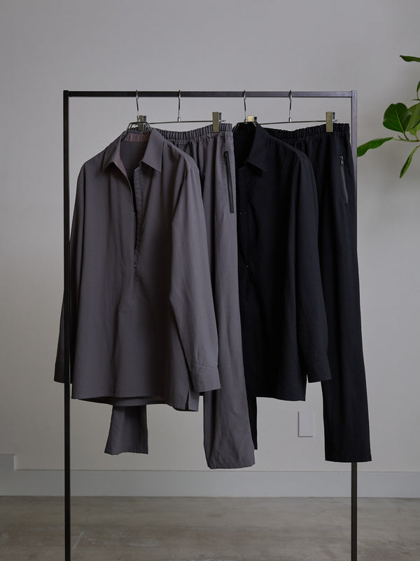 Hooked Vareuse Wool Shirt [BISHU]