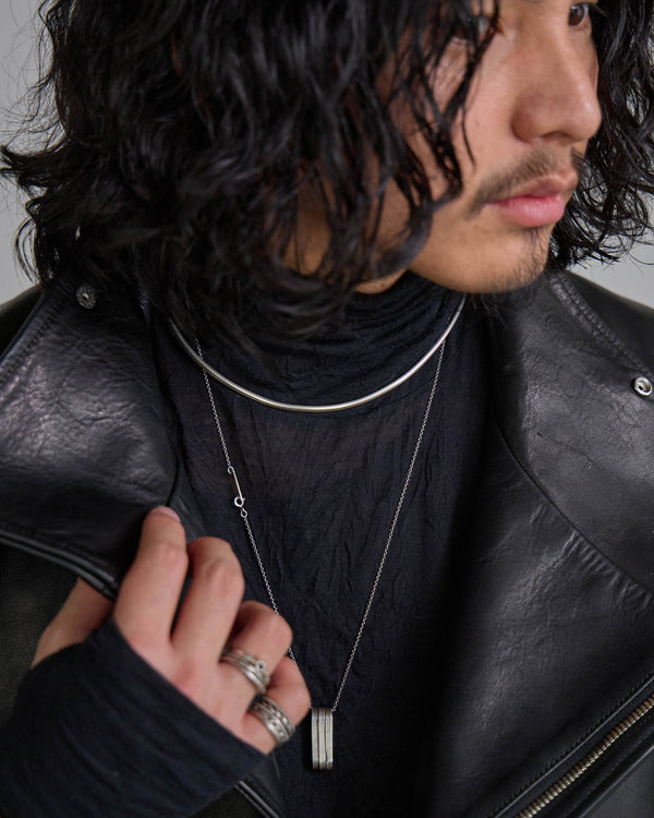 Silver Hooked Chain Choker