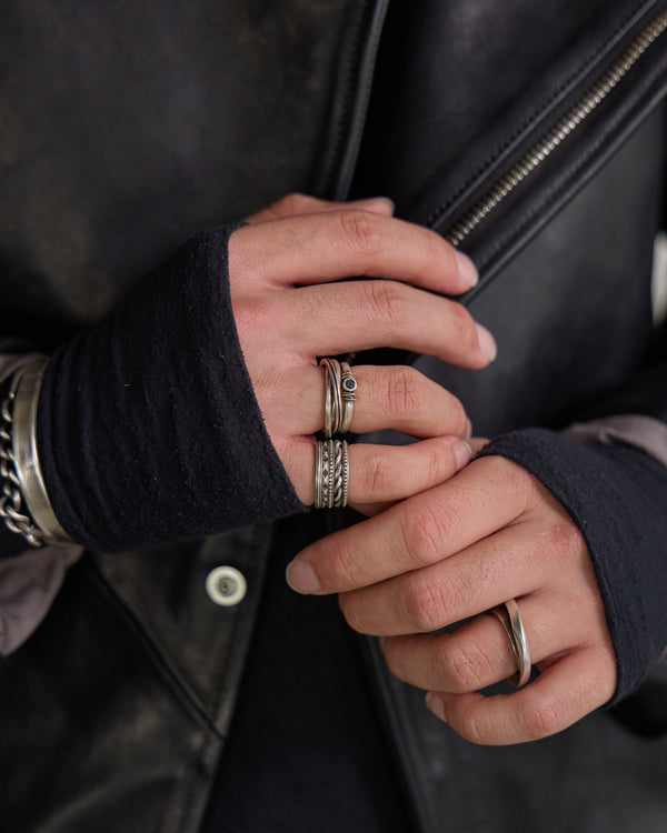 Black Diamond Ring [slv925+k10]