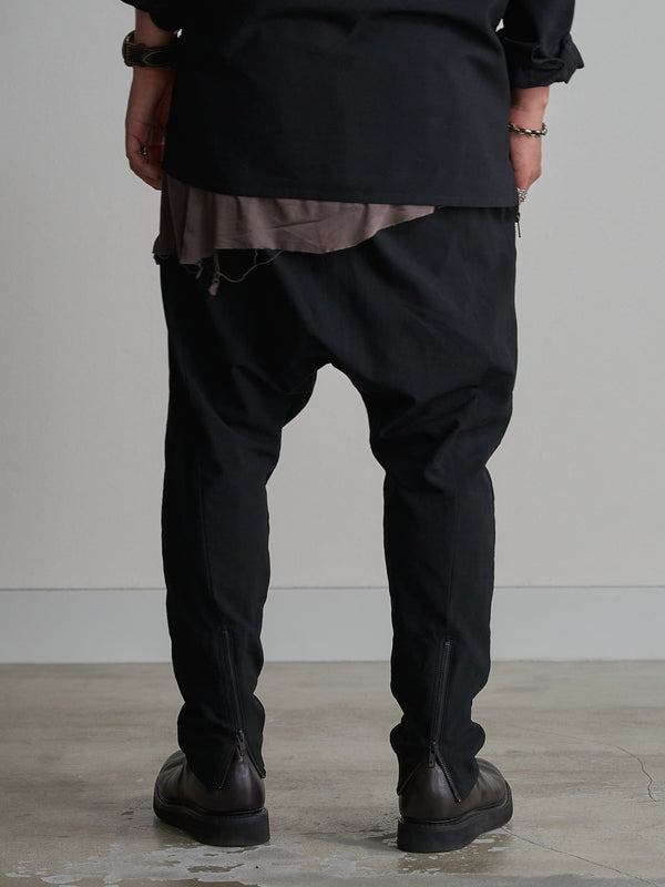 Drawstring Sarouel Zip Pants [BISHU]