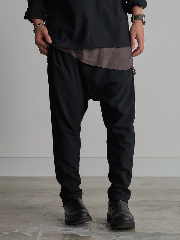 Drawstring Sarouel Zip Pants [BISHU]