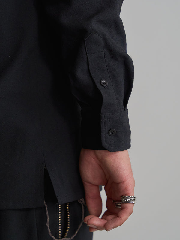 Hooked Vareuse Wool Shirt [BISHU]