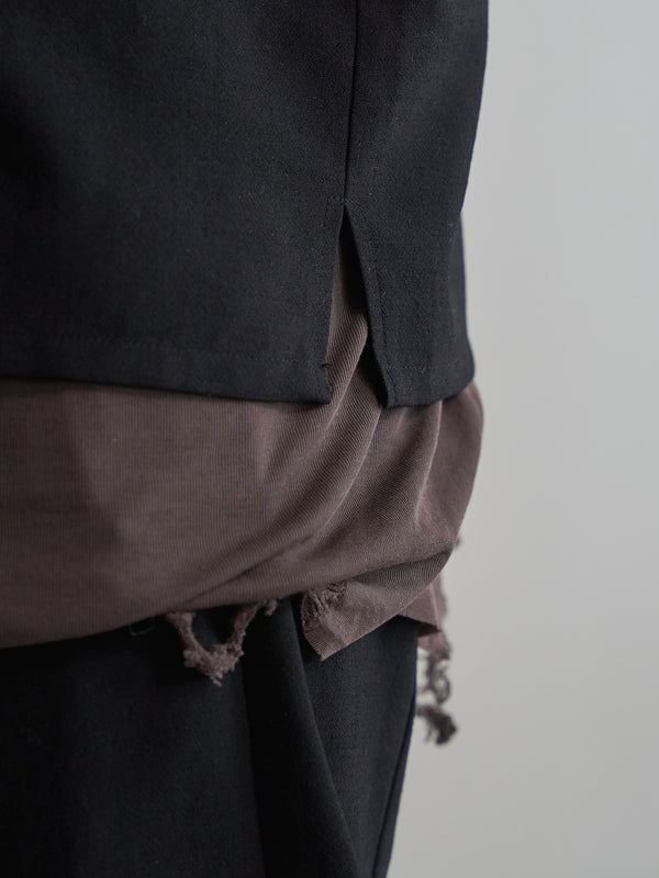 Hooked Vareuse Wool Shirt [BISHU]