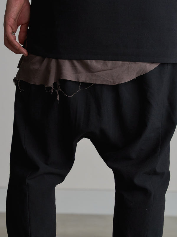 Drawstring Sarouel Zip Pants [BISHU]