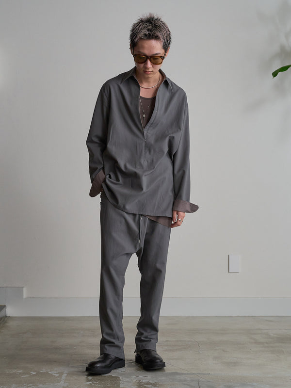 Hooked Vareuse Wool Shirt [BISHU]