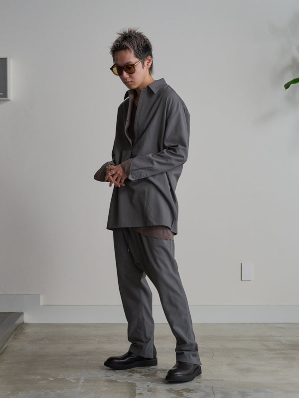 Drawstring Sarouel Zip Pants [BISHU]