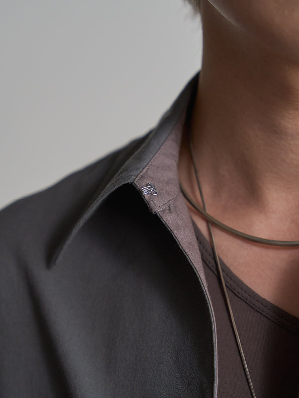 Hooked Vareuse Wool Shirt [BISHU]