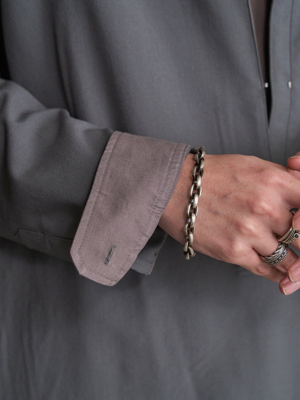 Hooked Vareuse Wool Shirt [BISHU]