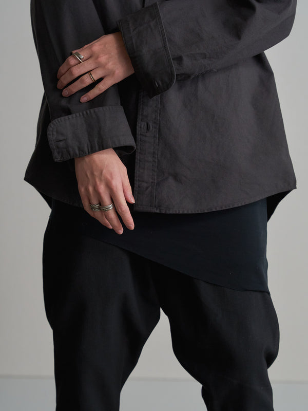 Premium Knit Layered Tank Top【black】