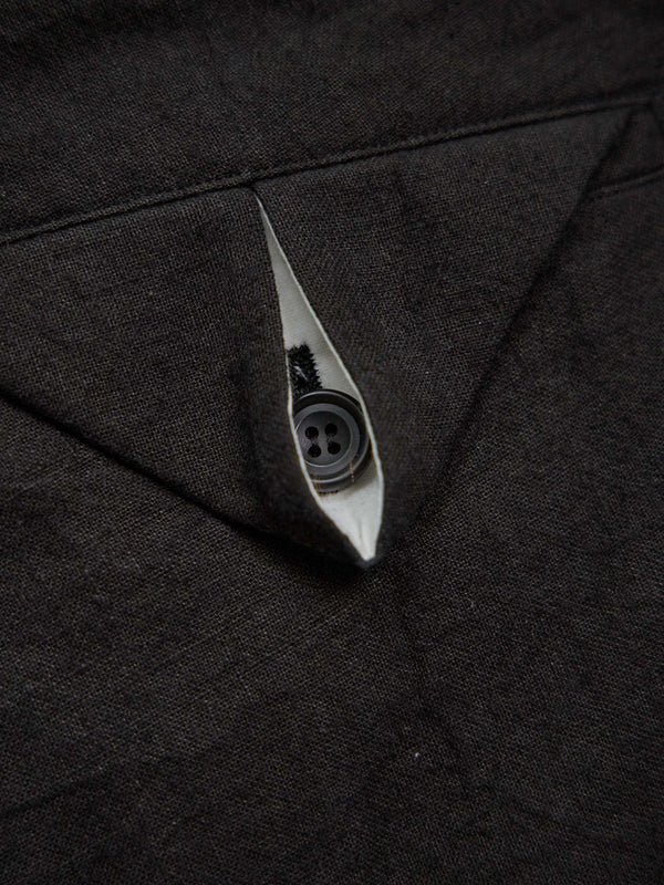 Dry Serge Sarouel Wide Pants [BLACK]