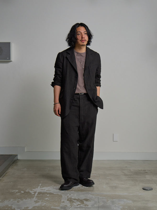 Dry Serge Tailored Jacket [BLACK]