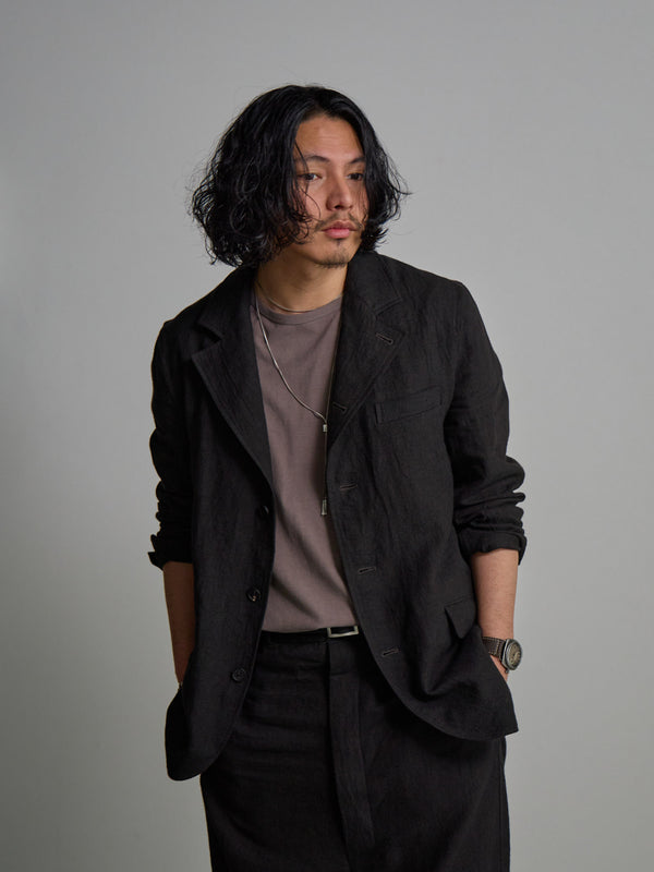 Dry Serge Tailored Jacket [BLACK]