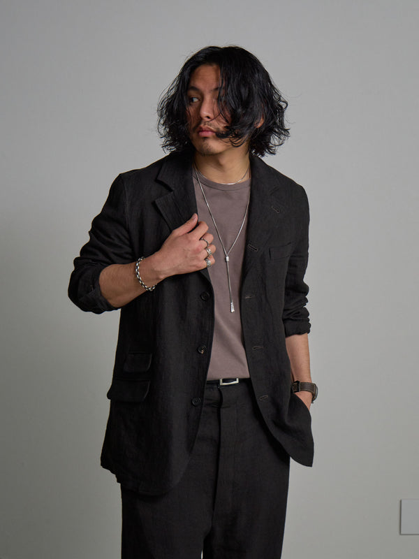 Dry Serge Tailored Jacket [BLACK]