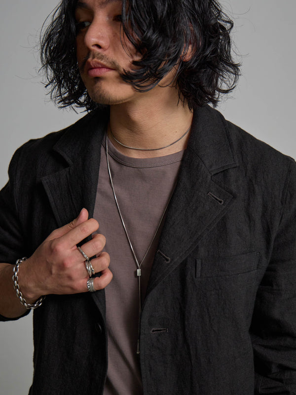 Dry Serge Tailored Jacket [BLACK]