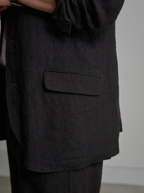 Dry Serge Tailored Jacket [BLACK]