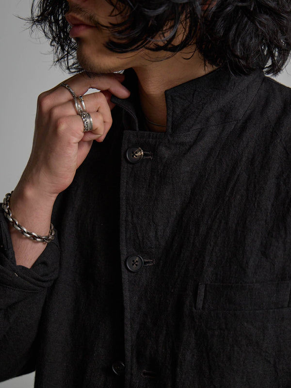 Dry Serge Tailored Jacket [BLACK]