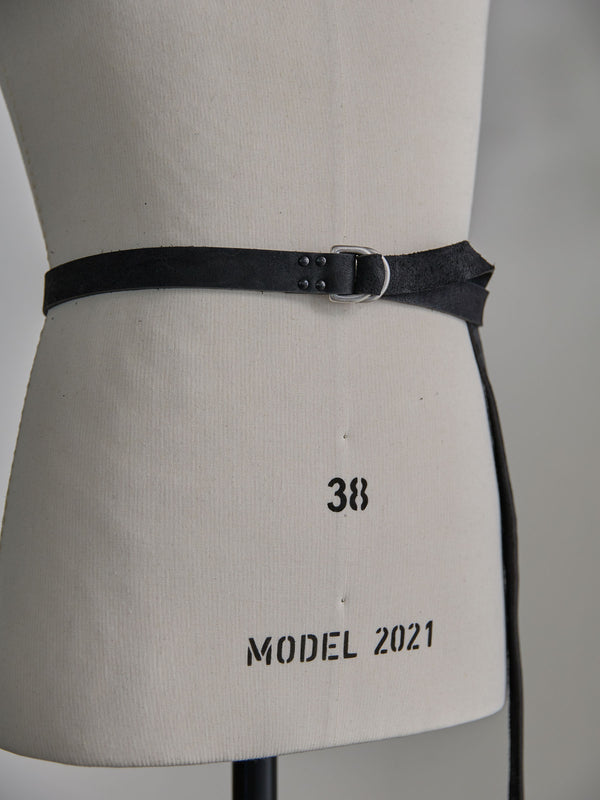 Double Roop Long Belt -KOBI Silver