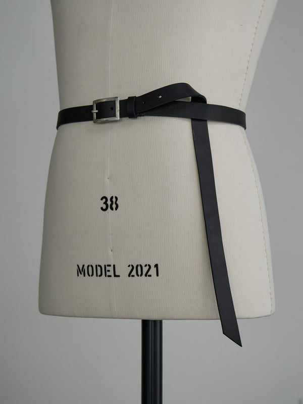 Silver Frame Long Belt – GUIDI Leather