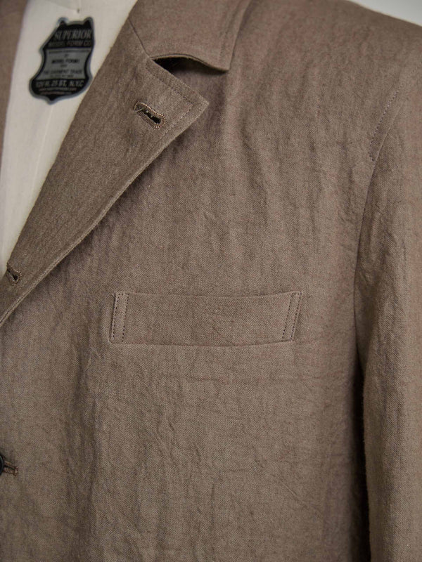 Dry Serge Tailored Jacket [TAUPE]