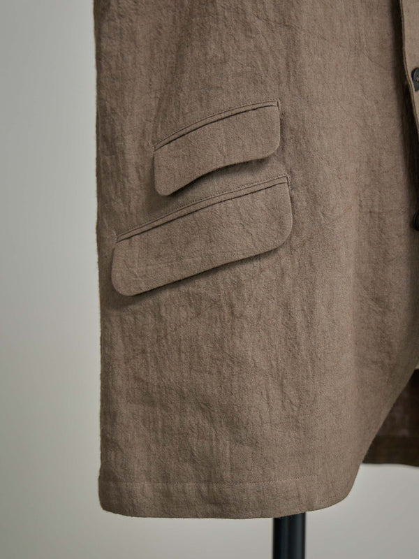 Dry Serge Tailored Jacket [TAUPE]