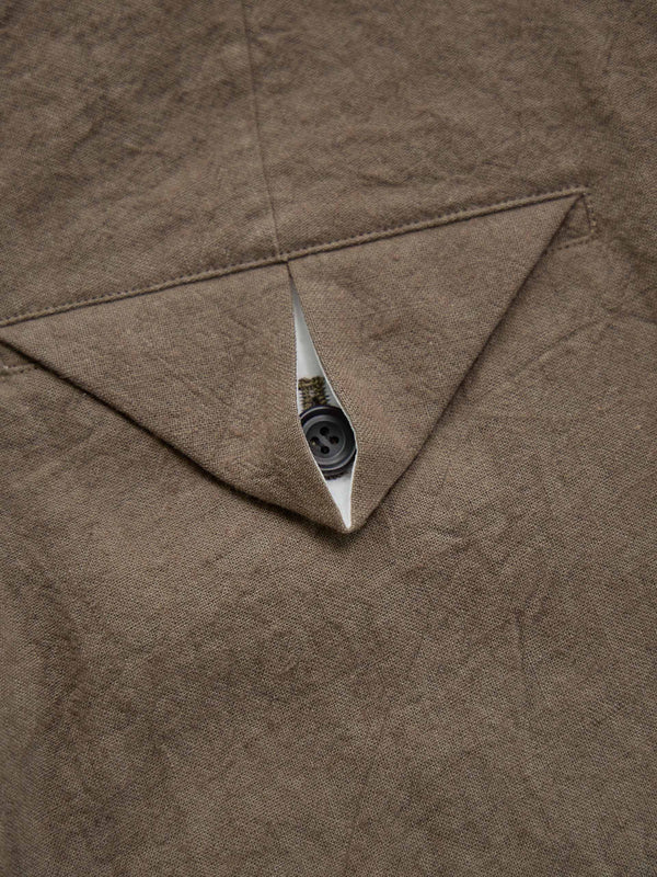 Dry Serge Sarouel Wide Pants [TAUPE]