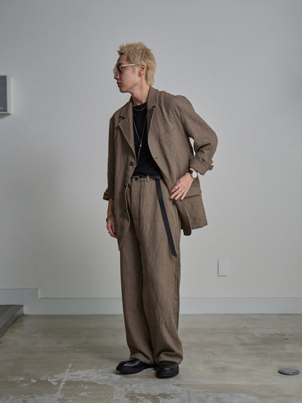Dry Serge Tailored Jacket [TAUPE]